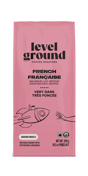 Level Ground Trading Ltd. - French Dark Roast - Ground, 300 g