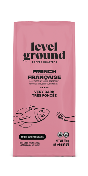 Level Ground Trading Ltd. - French Dark Roast - Whole Bean, 300 g