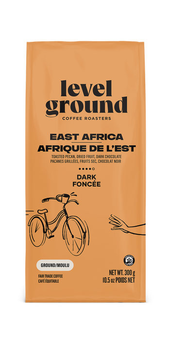 Level Ground Trading Ltd. - East Africa Dark Roast - Ground, 300 g
