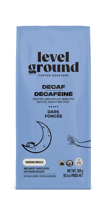 Level Ground Trading Ltd. - Swiss Water Decaf - Ground, 300 g