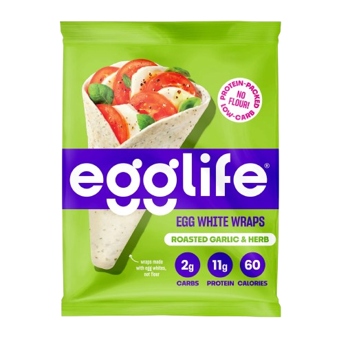 Egglife - Rstd Grlic & Hrbs Egg White Wrps, 170 g