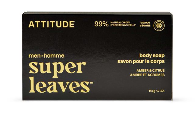 Attitude - Body Soap Bar - Amber & Citrus, 113 g