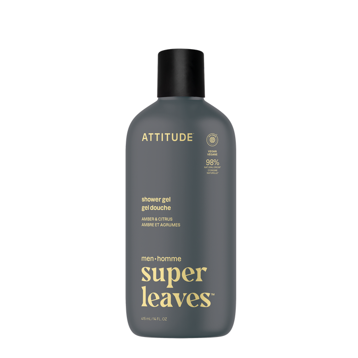 Attitude - Body Wash - Amber & Citrus, 415 mL