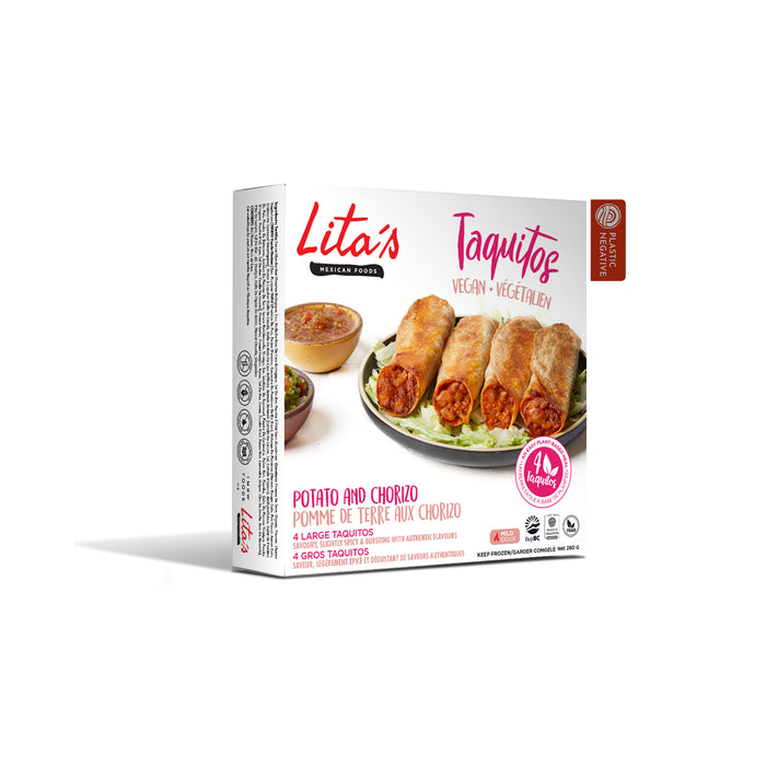 Lita's Mexican Foods - Taquitos - Potato & Chorizo, 280 g