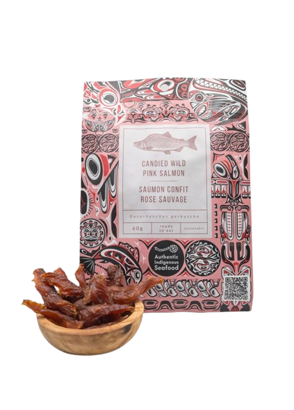 Authentic Indigenous Seafood - Candied Wild - Pink Salmon, 60 g