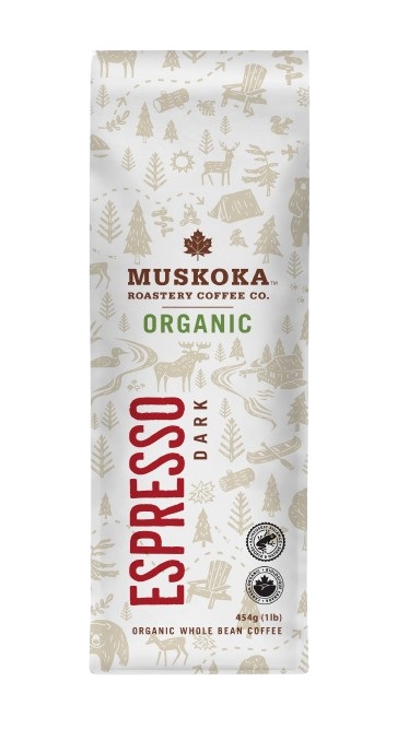 Muskoka Roastery Coffee Co. - Organic Espresso - Whole Bean, 454 g