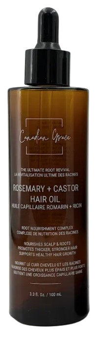 Canadian Grace - Organic Rosemary + Castor Oil, 100 mL