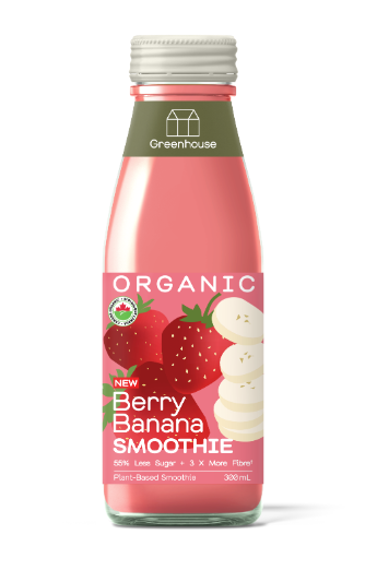 Greenhouse Juice - Banana Berry Smoothie, 300 mL