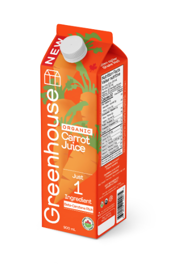 Greenhouse Juice - Carrot Juice, 900 mL