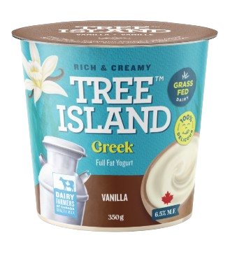 Tree Island Yogurt - Greek Vanilla, 350 g