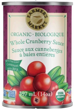 Farmer's Market - Cranberry Sauce, 397 mL