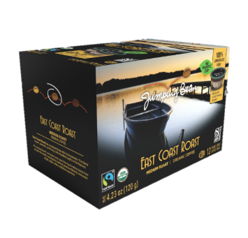 Jumping Bean - Organic East Coast Roast Pod, 12 Count