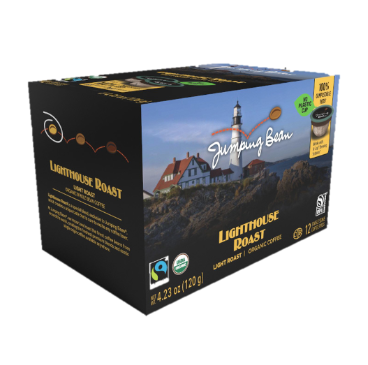Jumping Bean - Organic Lighthouse Roast Pod, 12 Count