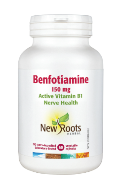 New Roots Herbal - Benfotiamine 150 mg, 60 Capsules