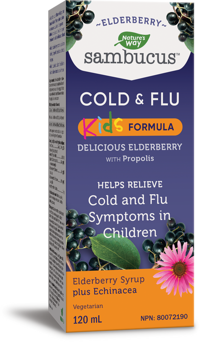Nature's Way - Sambucus Kids Cold & Flu Syrup, 120 mL