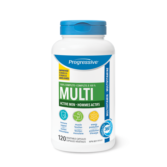 Progressive - Multi Active Men, 120 Vcaps