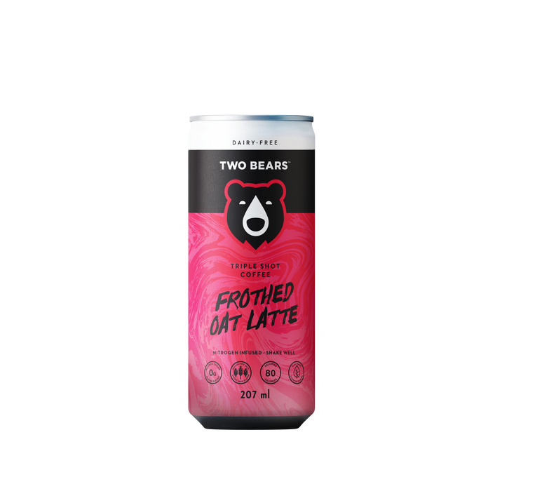 Two Bears - Oat Milk Latte - Triple Shot, 207 mL