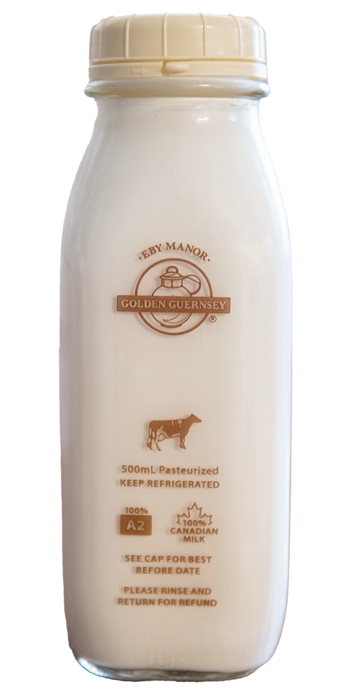 Eby Manor Golden Guernsey - 10% Guernsey Cream Glass, 500 mL