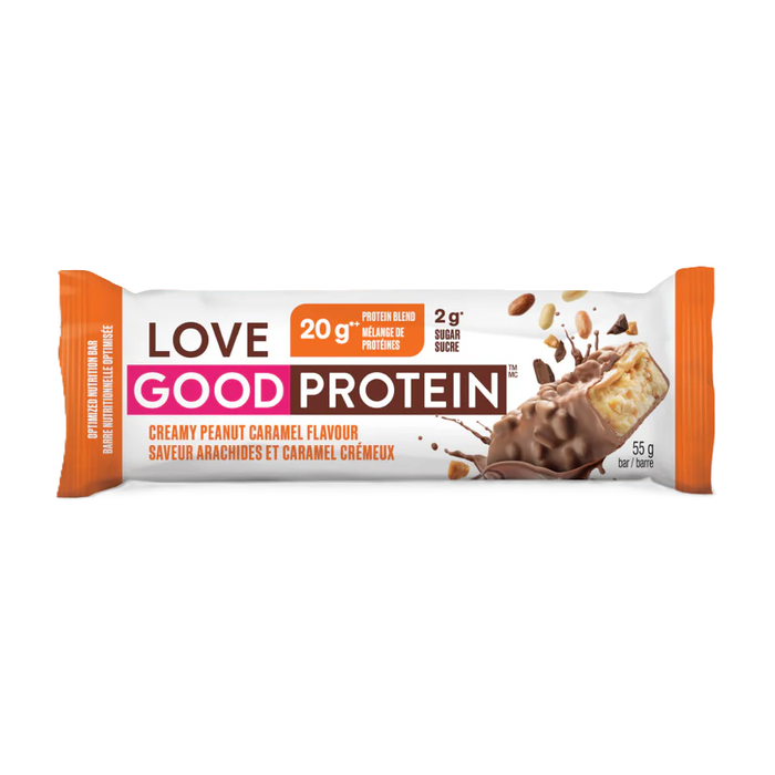 Love Good Fats - Protein Peanut Caramel Bar, 55 g