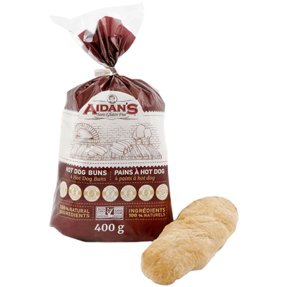 Aiden's Gluten Free - Gf Hot Dog Bun, 400 g