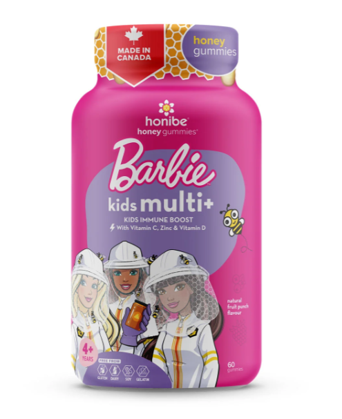 Honibe - Barbie Complete - Kids + Immune Multi, 60 Gummies