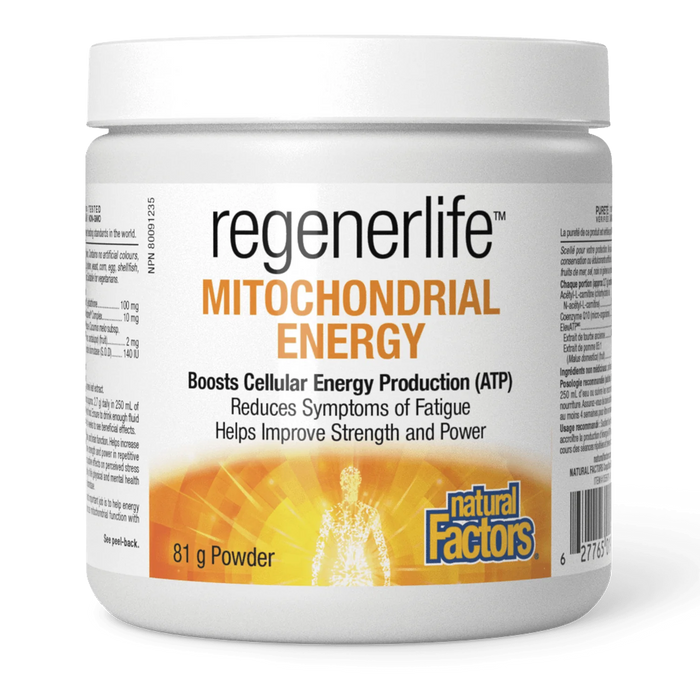 Natural Factors - Regenerlife Mitochondrial Energy Powder, 81 g