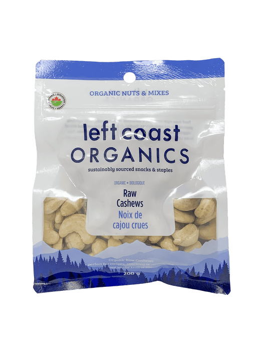 Left Coast Naturals - Organic Raw Cashews, 200 g