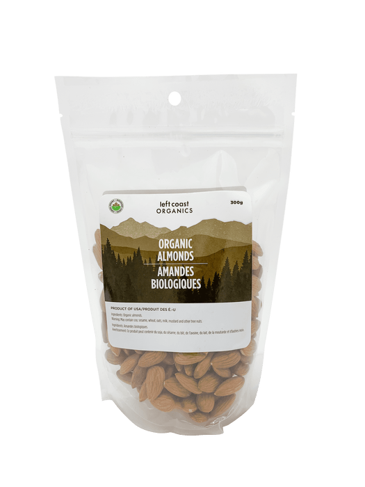 Left Coast Organics - Almonds - Raw, 300 g