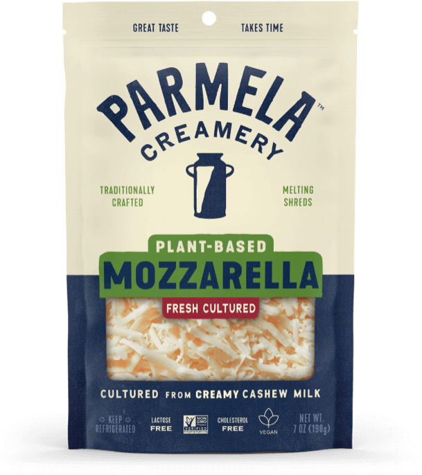 Parmela Creamery - Shredded Mozzarella Style, 198 g