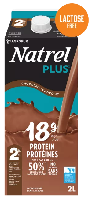 Natrel - 2% Chocolate Plus Protein, 2 L