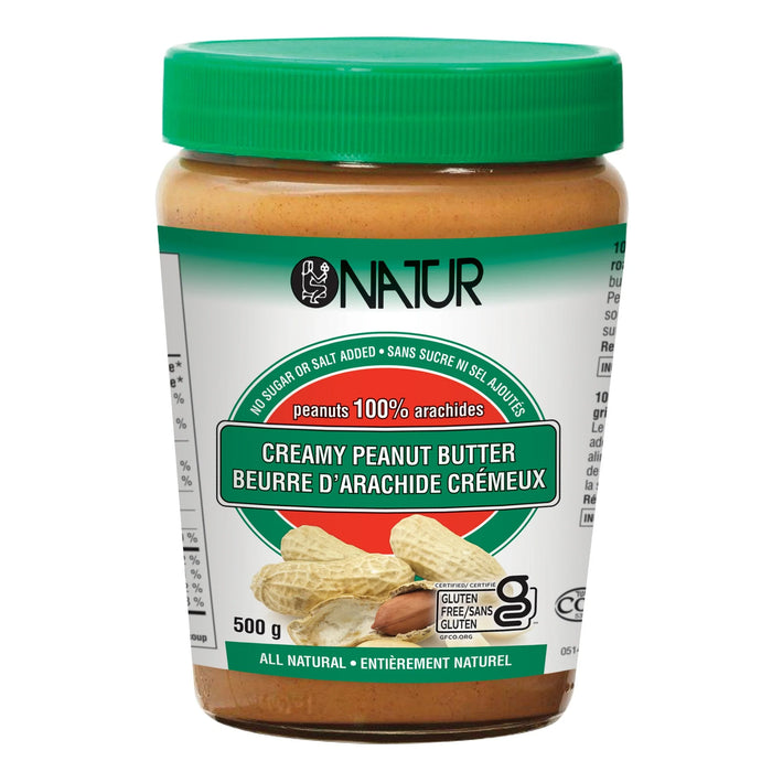 Natur - Creamy Peanut Butter 100% Natural, 500 g