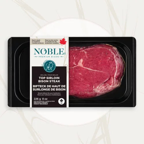 Noble Bison - Bison - Top Sirloin Steak, 226 g