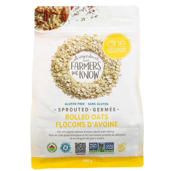 One Degree - Sprouted Rolled Oats, 680 g