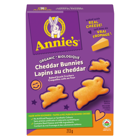 Annie's - Baked Snack Crackers - Cheddar Bunnies, 213 g