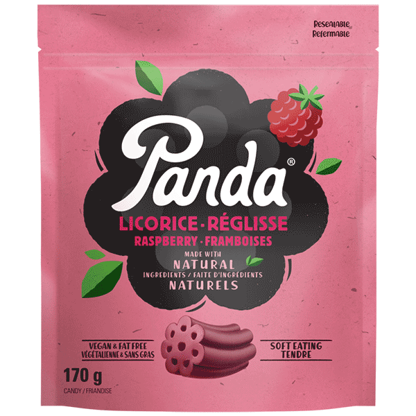 Panda - Raspberry Licorice Bag, 170 g