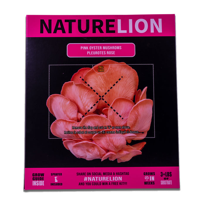 Nature Lion - Pink Oyster Mushroom Grow Kit