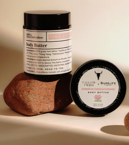 Tallow Twins - Pink Lotus Body Butter, 100 mL