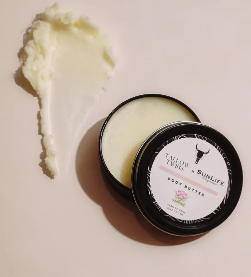 Tallow Twins - Pink Lotus Body Butter, 60 mL
