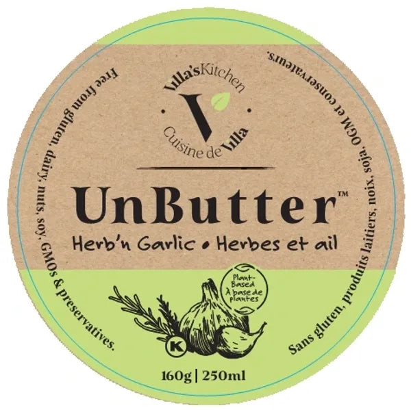 Villa's Kitchen - Unbutter - Herb'n Garlic, 250 mL