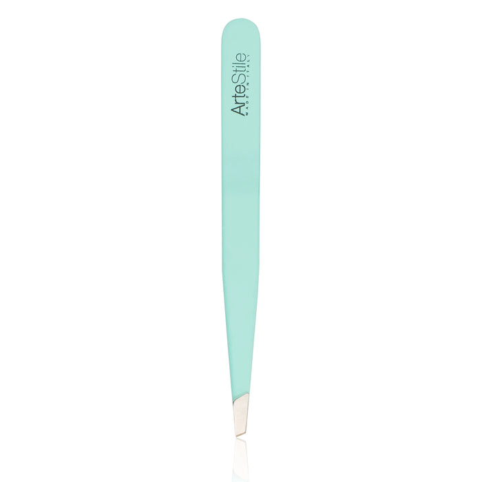 ArteStile - Slant Tip Tweezers - Turquoise, 1 Count