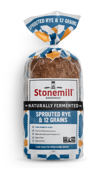 Stonemill Bread - Sprouted Rye 12 Grain Rye, 454 g