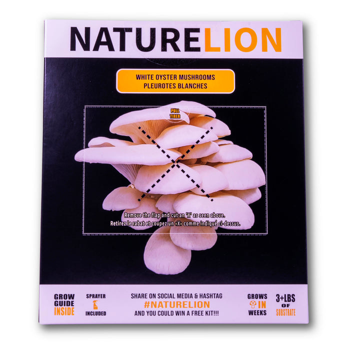 Nature Lion - White Oyster Mushroom Grow Kit