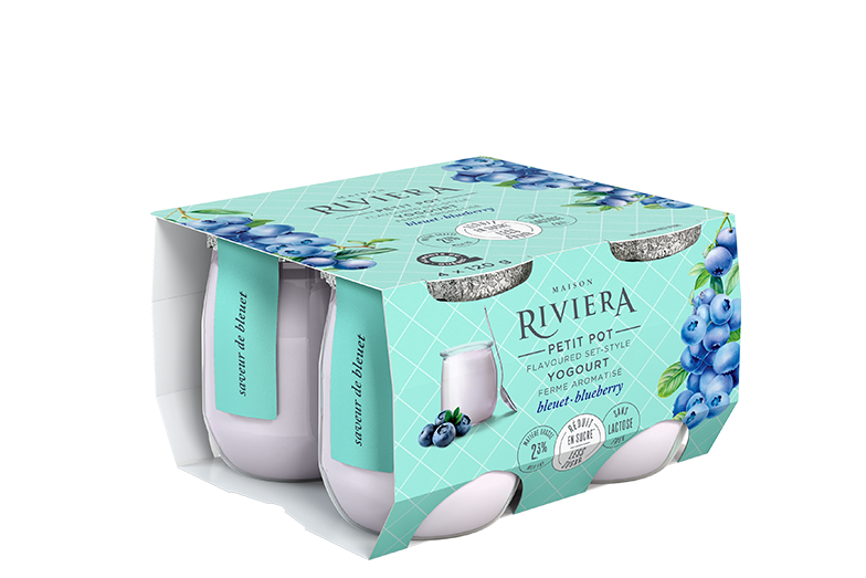 Riviera - Petit Pots - Blueberry Set Style, 4x120 g
