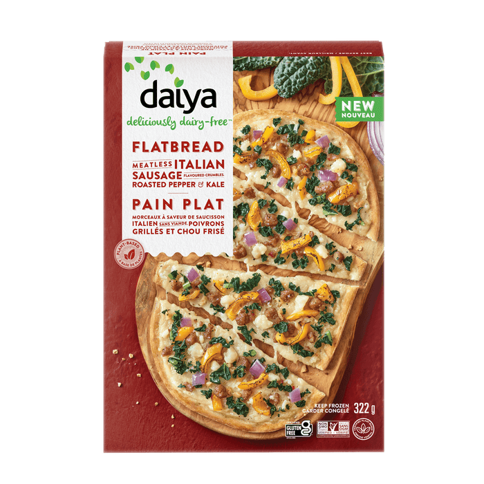 Daiya Foods - Meatless Italian Sausage Flavoured Crumbles, Roasted Pepper & Kale Flatbread