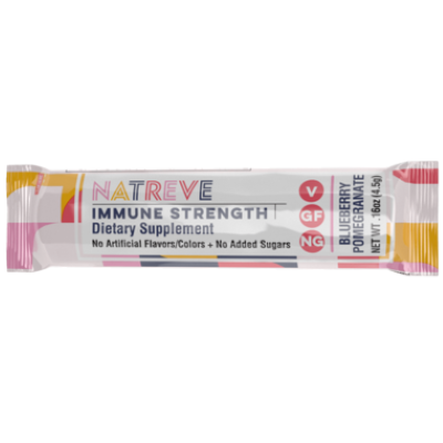Natreve - Immune Strength, Blueberry Pomegranate, 15 x 4.5g