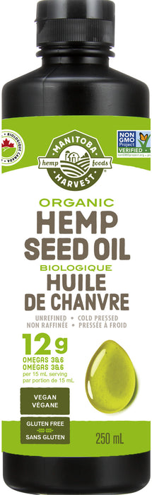 Manitoba Harvest - Organic Hemp Oil, 250ml