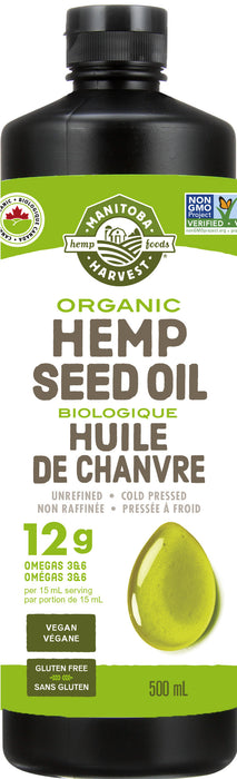 Manitoba Harvest - Organic Hemp Seed Oil, 500ml