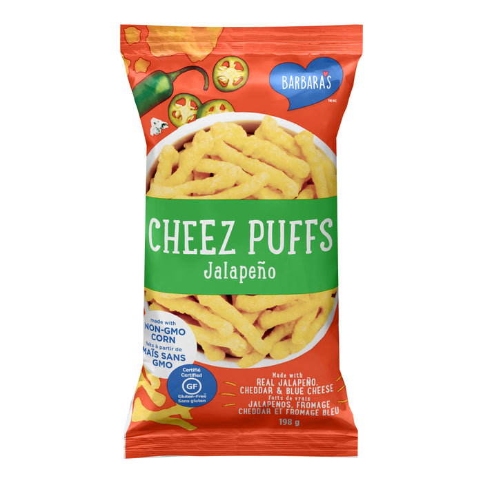 Barbara's Bakery - Jalapeno Cheez Puffs, 198 G