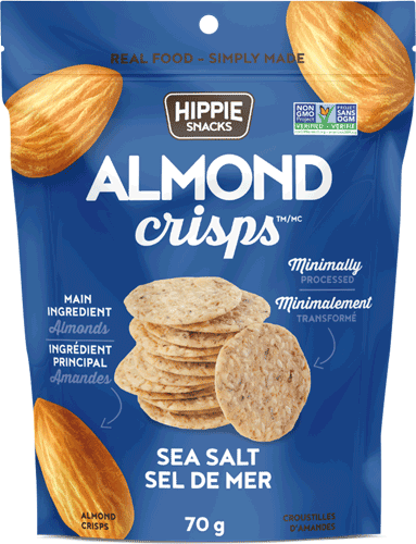 Hippie Foods - Almond Crisps, Sea Salt, 70g