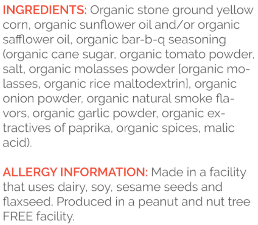 RW Garcia - Organic Corn Chips, Bar-B-Q, 212g